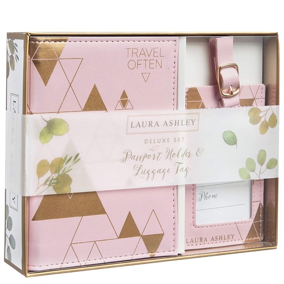 Laura Ashley Other - Laura Ashley Passport Holder & Luggage Tag Set